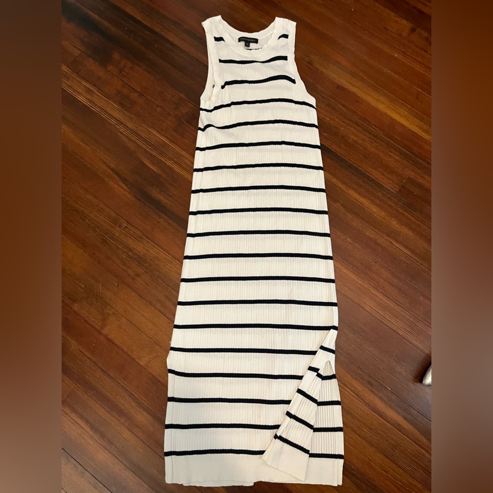 Striped Sleeveless Maxi Dress